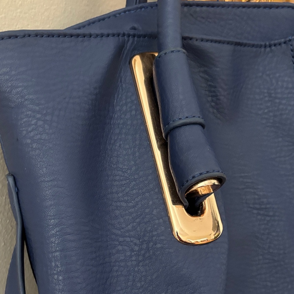 Black Rivet Deep Blue Tote Bag - Picture 3 of 6